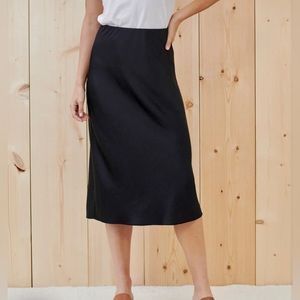 Jenni Kayne Black Slip Skirt